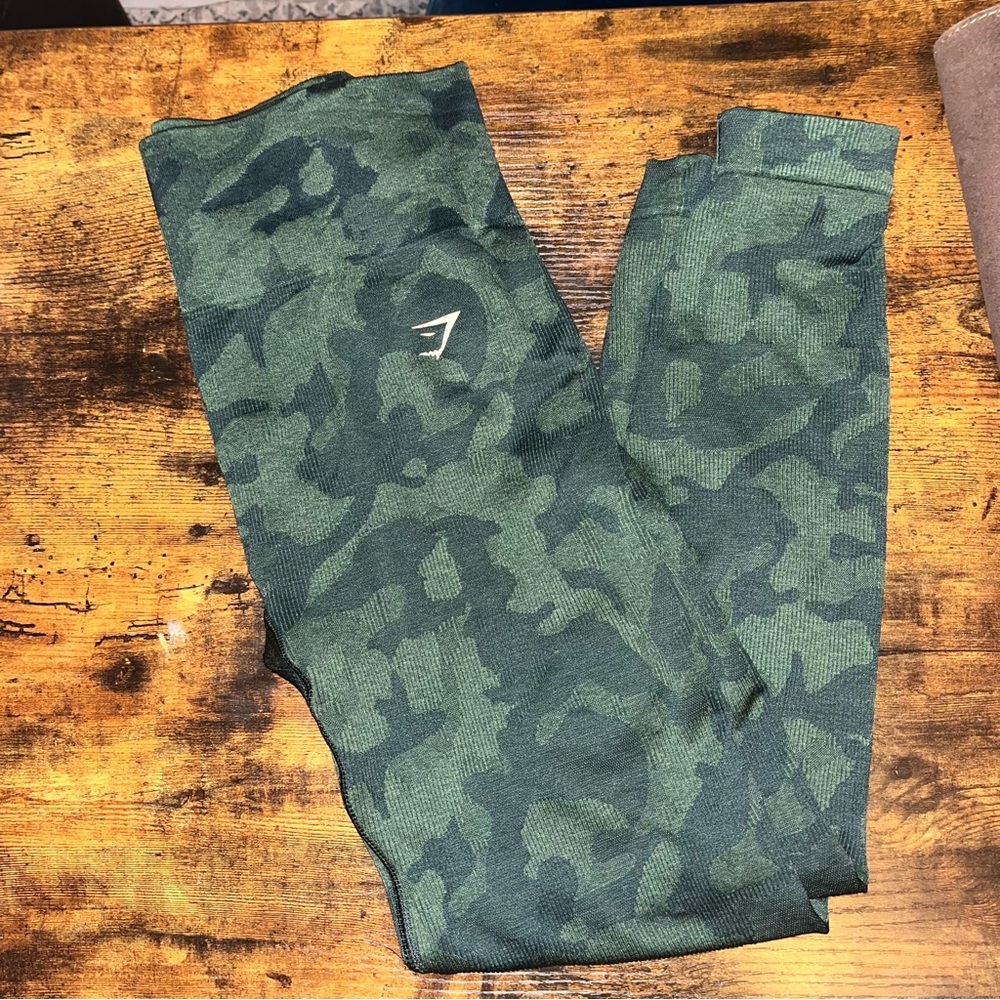 Gymshark Camo Green Leggings
